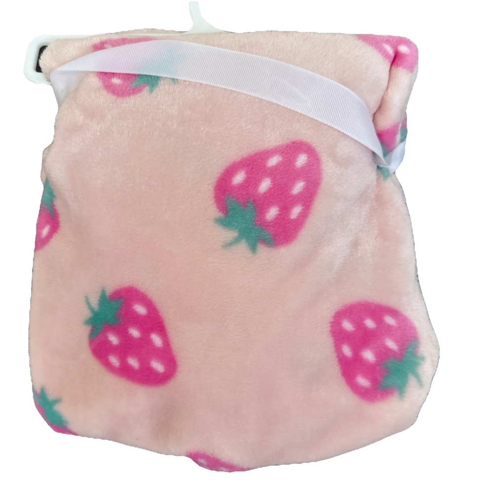 Carter's Baby Girl Pink Blanket Strawberry Themed 30x40" Newborn Infant Gift NWT - Picture 5 of 5